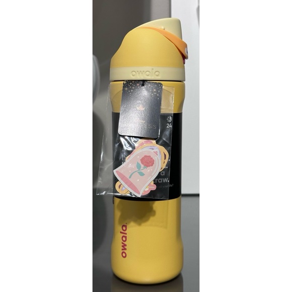 NWT Owala FreeSip Disney Princess 24oz Stainless Steel Water Bottle, BELLE - Picture 1 of 5